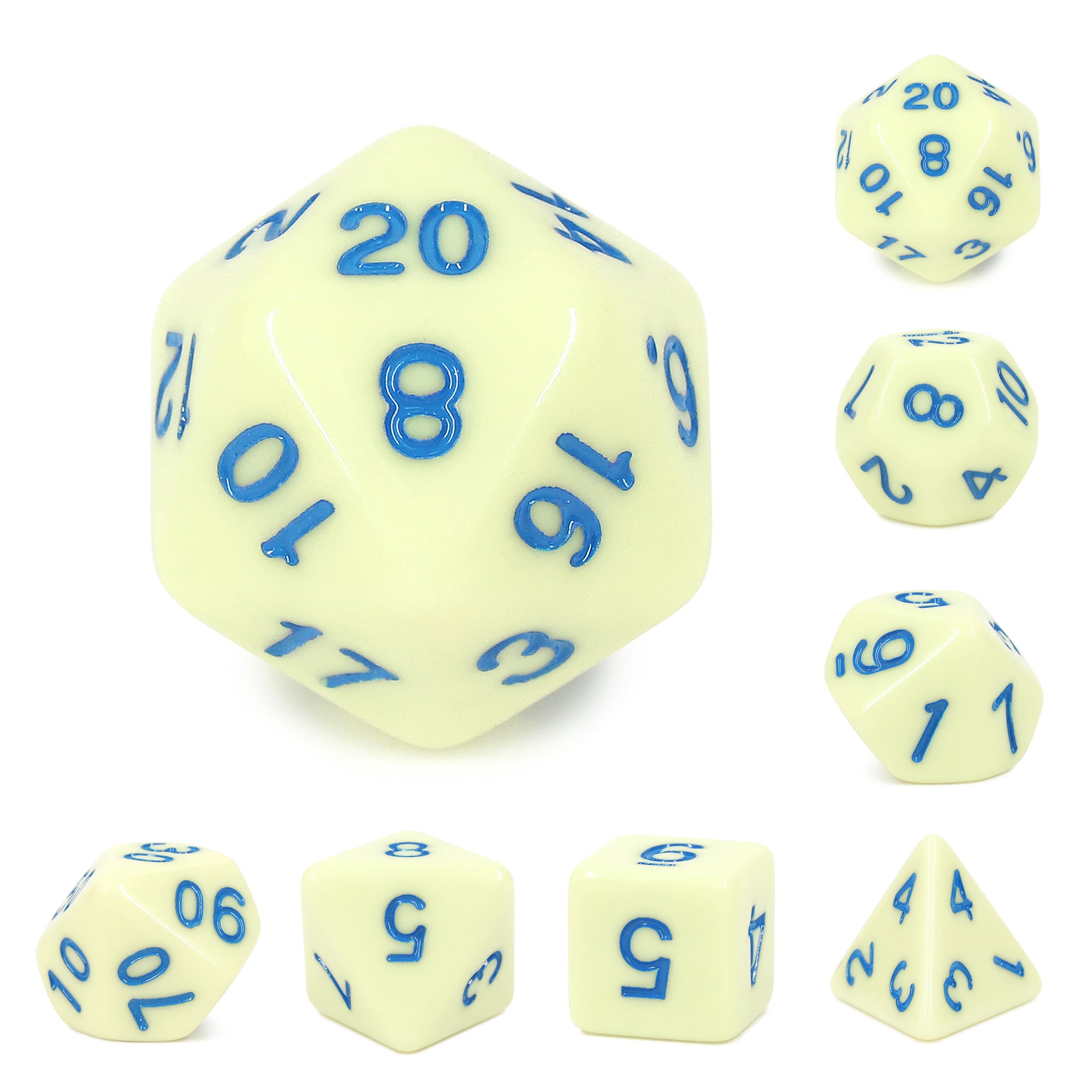 Eggshell Robin Opaque - 7ct Dice Set