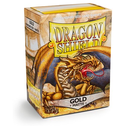 Dragon Shield - Standard Sleeves - Matte - Gold (100)