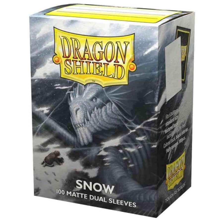 Dragon Shield: Standard Sleeves - Matte Dual - Matte Snow