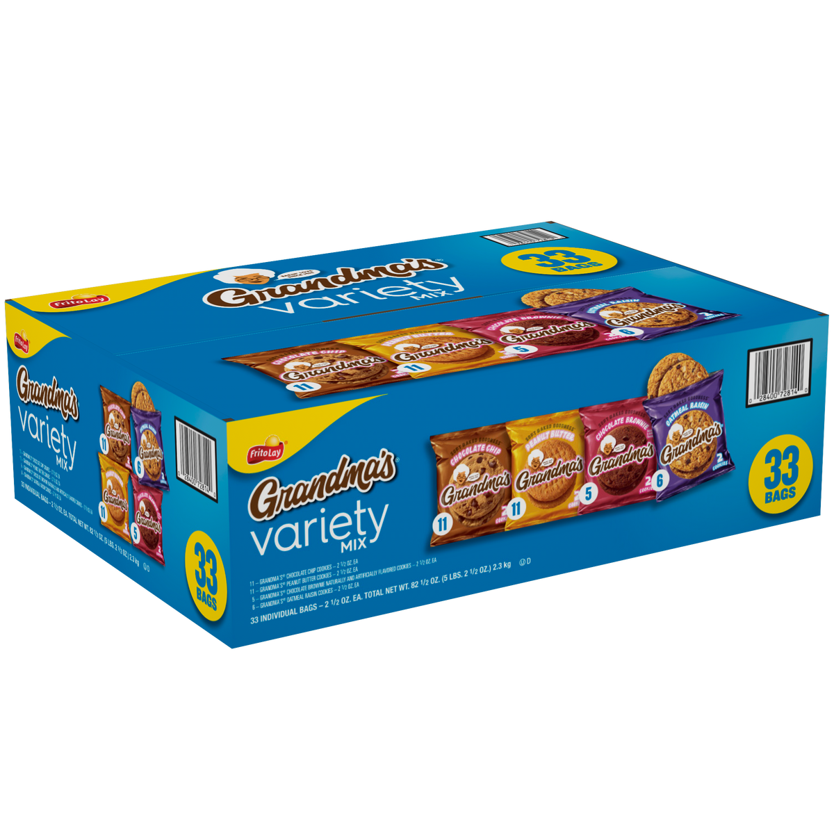 Grandma's Cookies, Peanut Butter, 2.5 oz