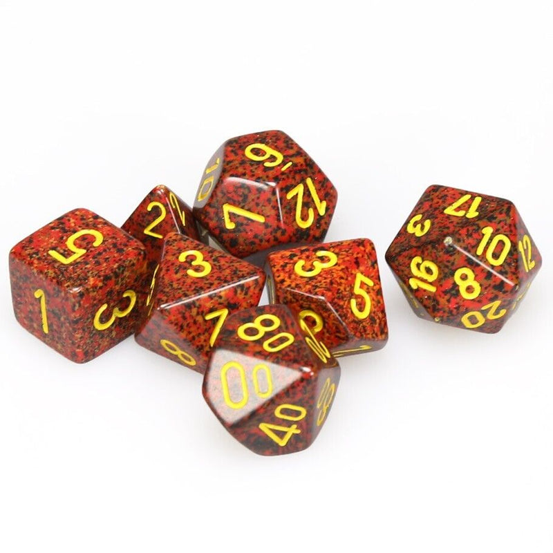 7 Dice Set - Speckled - Mercury