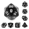 Black Opaque Dice Set