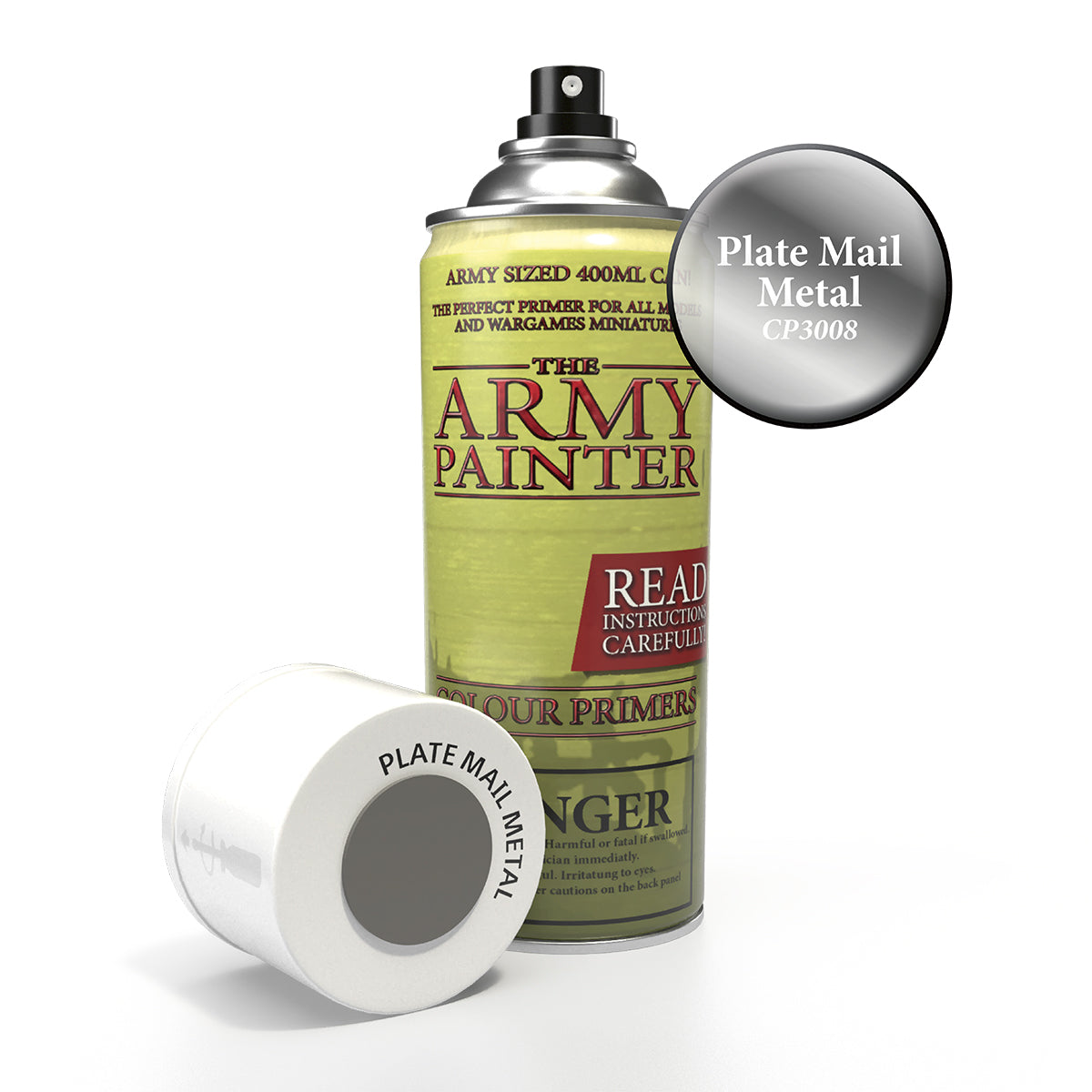 Army Painter - Base Primer - Plate Mail Metal