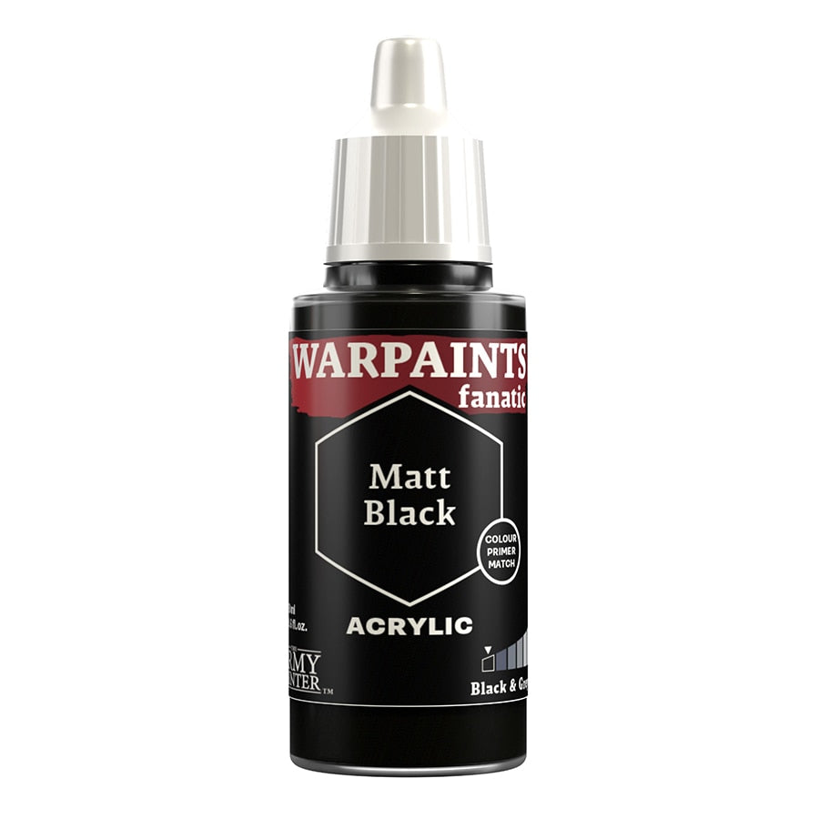 The Army Painter - Warpaints Fanatic - Acrylic - Matt Black (18ml)