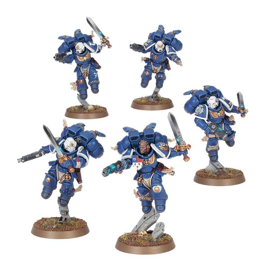 Warhammer 40K - Space Marines - Vanguard Veteran Squad with Jump Packs