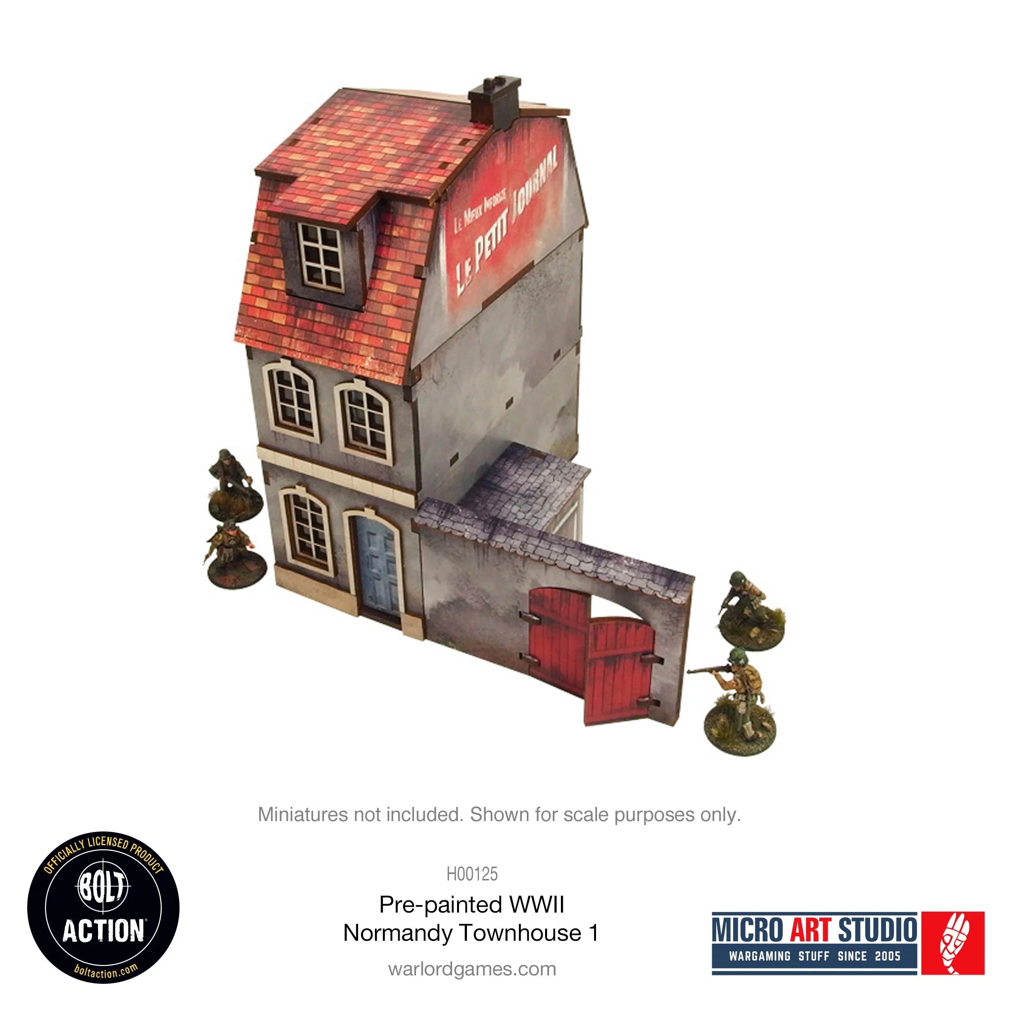 Bolt Action - Pre-painted WW2 Normandy Townhouse 1