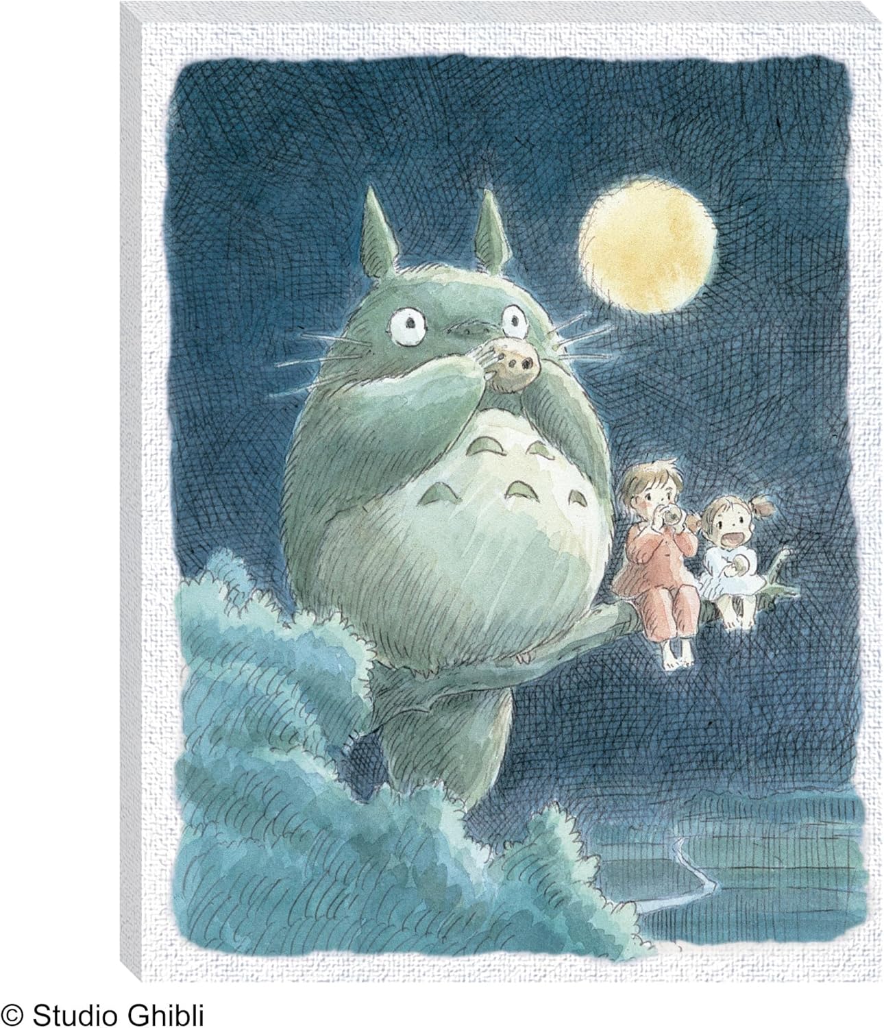 Ensky - My Neighbor Totoro - Chorus Under The Moonlight, 366 Piece ArtBoard Jigsaw Puzzle (Canvas Style)