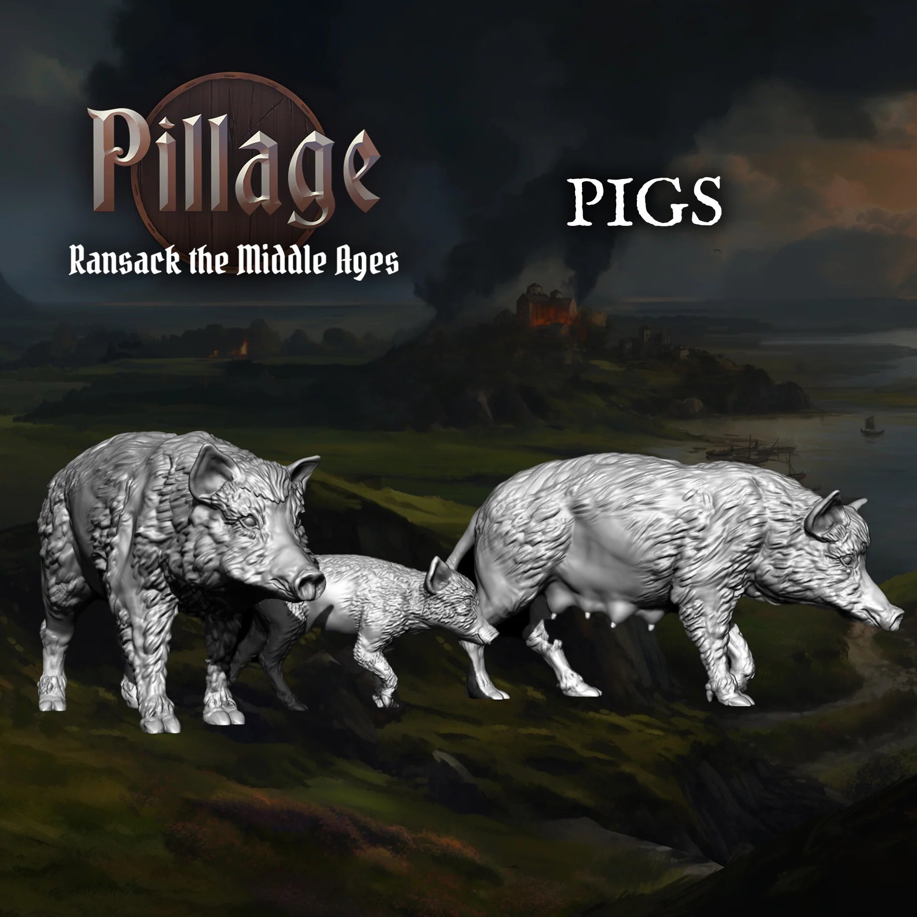 Victrix Limited - Medieval Farm Animals