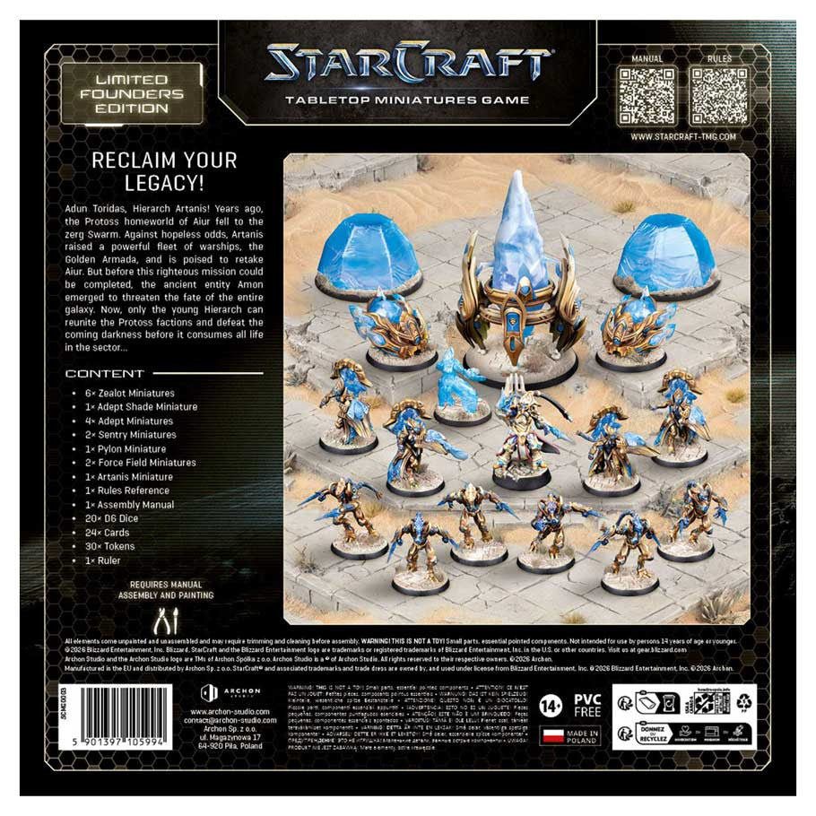 StarCraft Tabletop Miniatures Game - Protoss - Starter Set - Founders Edition