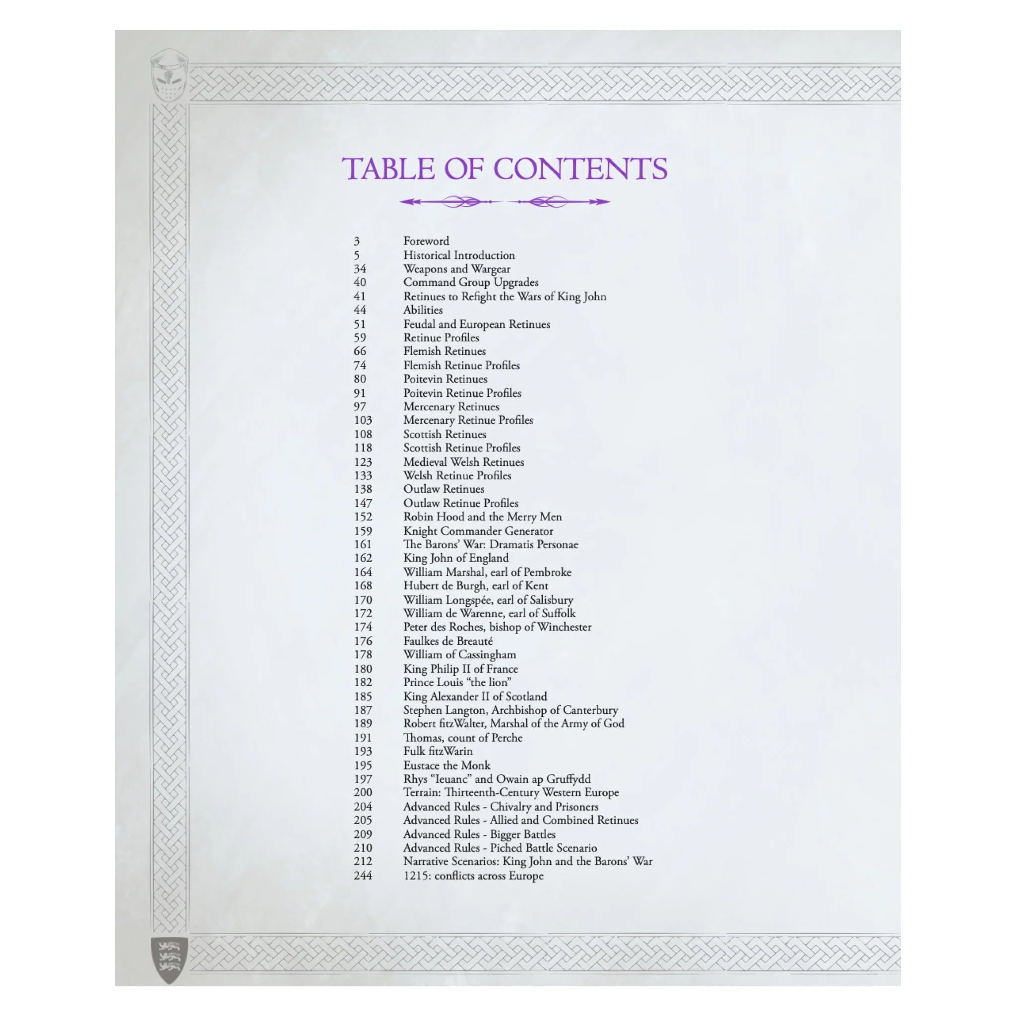 Baron's War - King John Hardcover Sourcebook