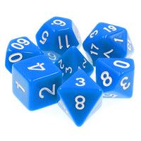 Blue Opaque - 7ct Dice Set