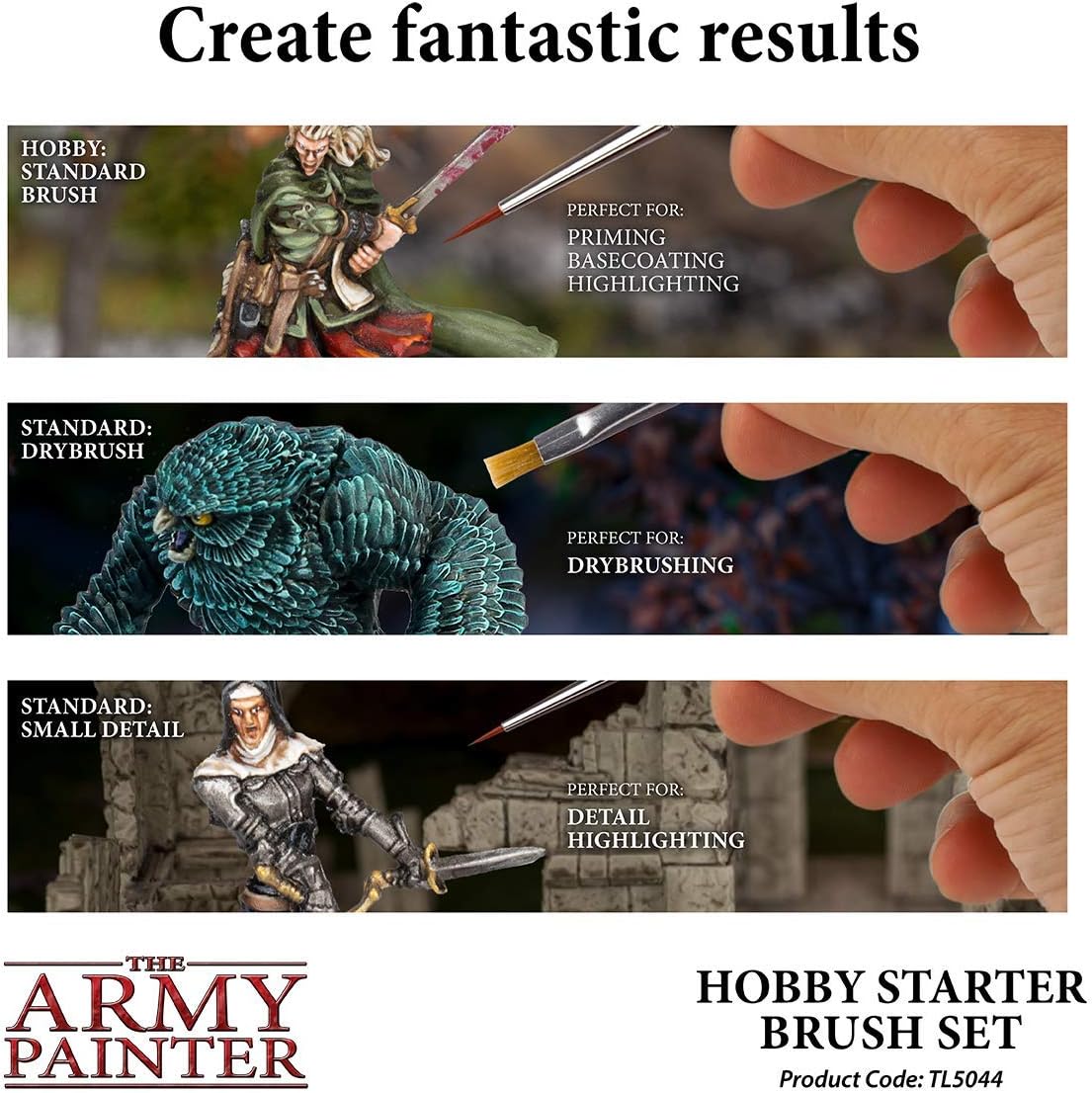 Army Painter: Brushes: Hobby Starter Brush Set