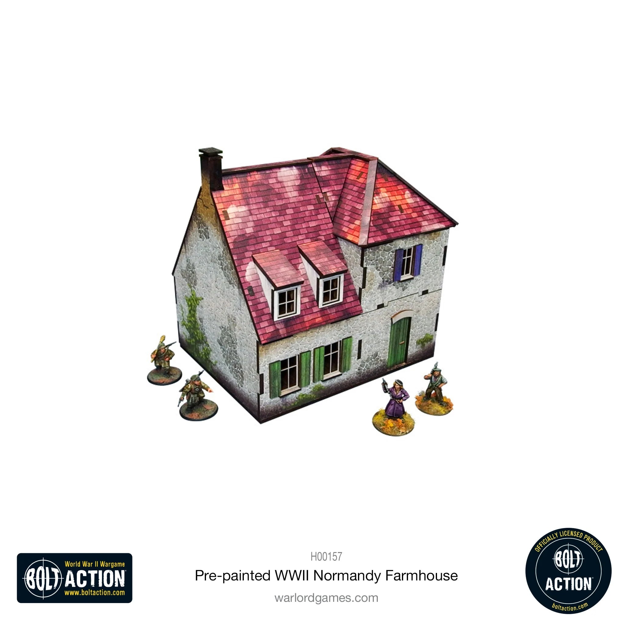 Bolt Action - Pre-painted WWII Normandy Farmhouse