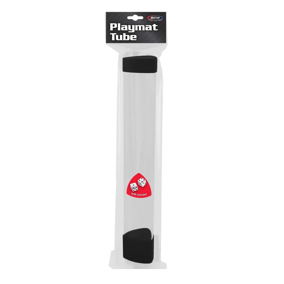 BCW - Playmat Tube with Dice Cap - Black