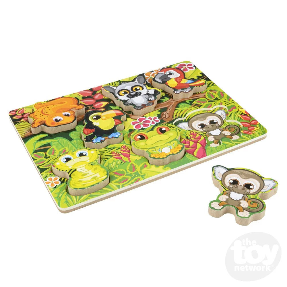 Chunky Rainforest Puzzle 7 PC 11.75" X 10.25"