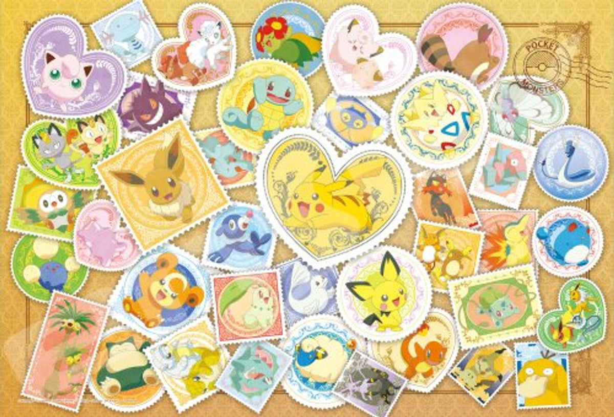 Ensky Puzzle- Postage Stamp Art "Pokemon"