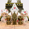 Gold - 7ct Metal Mini Dice Set