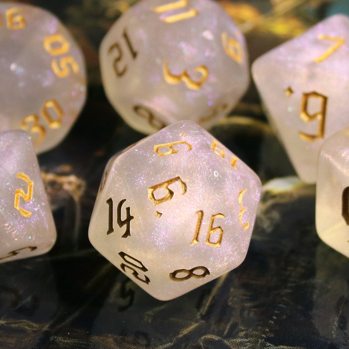 The Chaos (Golden Font) Dice Set