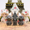 Silver - 7ct Metal Mini Dice Set