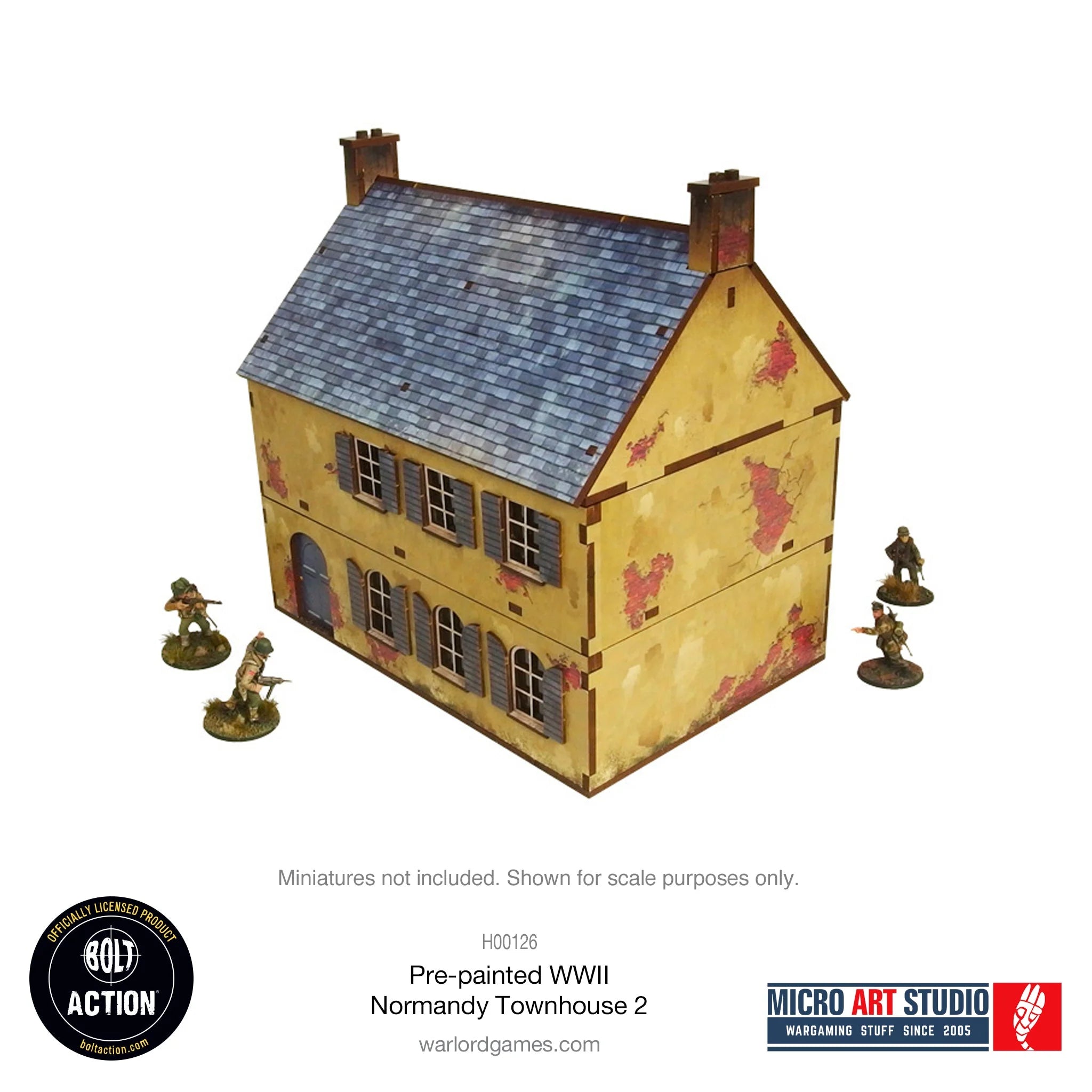 Bolt Action - Pre-painted WW2 Normandy Townhouse 2