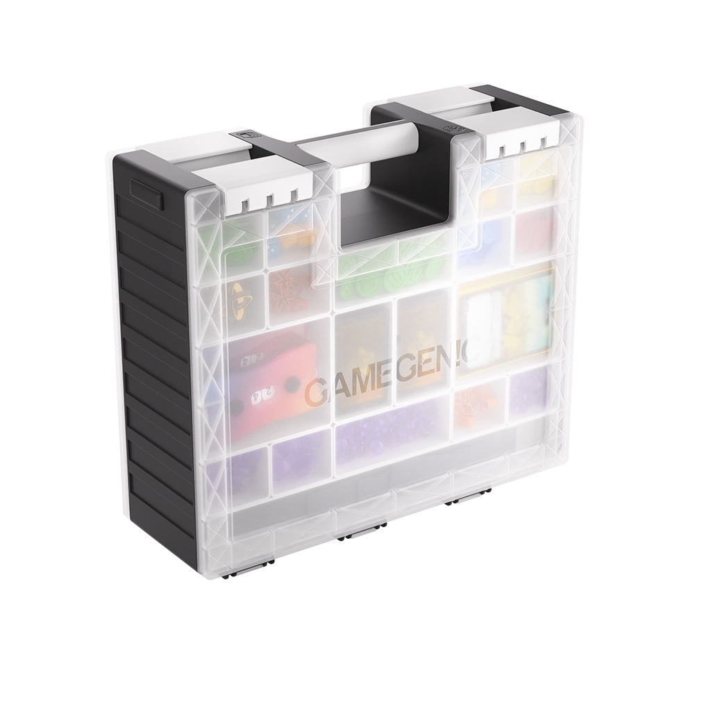 Game Castle TCG Storage Case - Black/White/Clear
