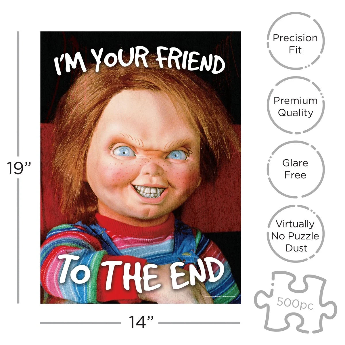Child's Play Chucky Coffin Box 500-Piece Jigsaw Puzzle