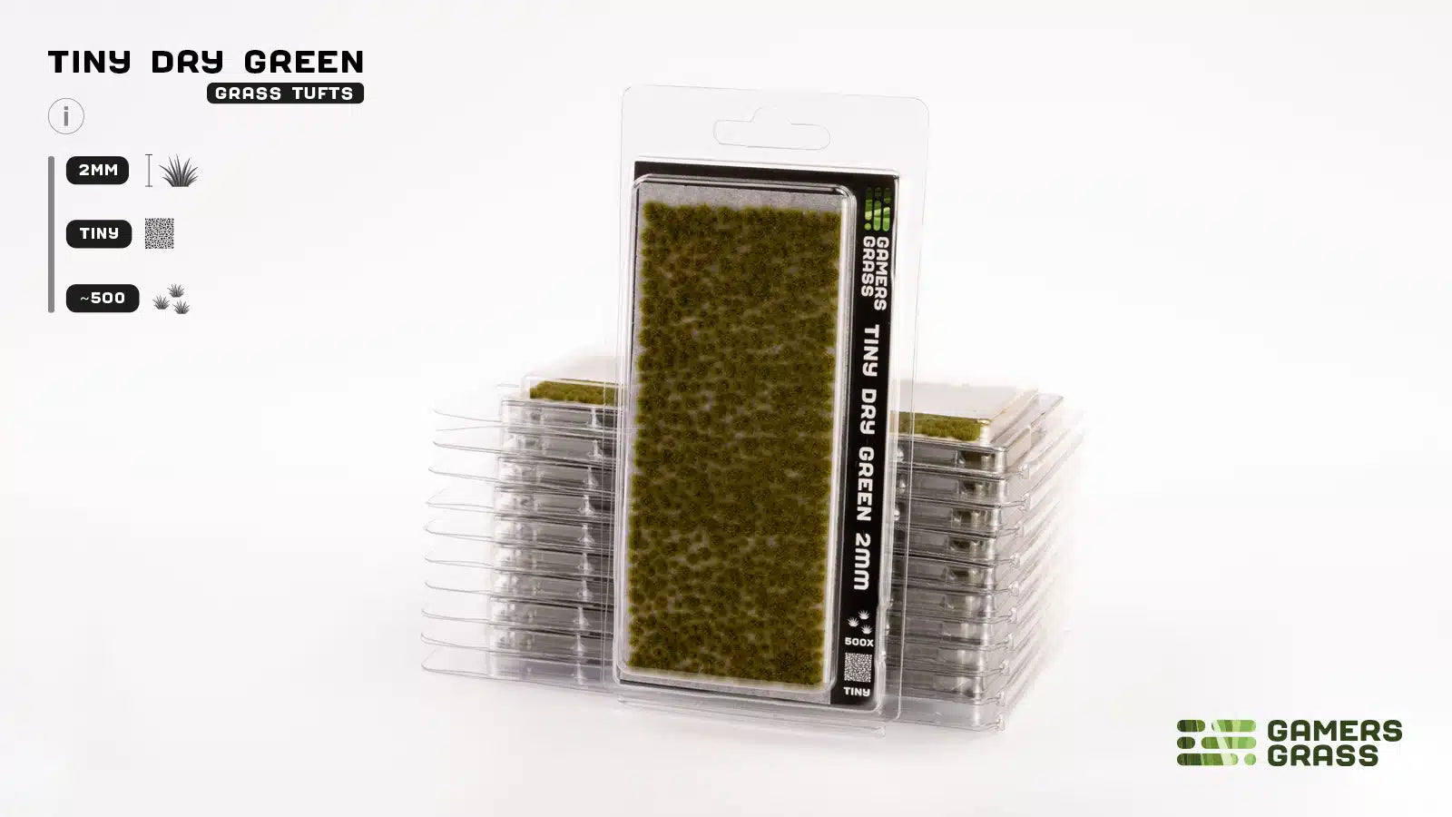 Gamers Grass -  Special Tufts - Tiny Dry Green (2mm)