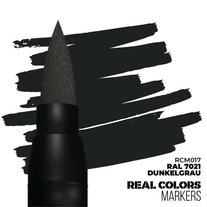 AK Interactive - Real Colors Markers - RAL 7021 Dunkelgrau