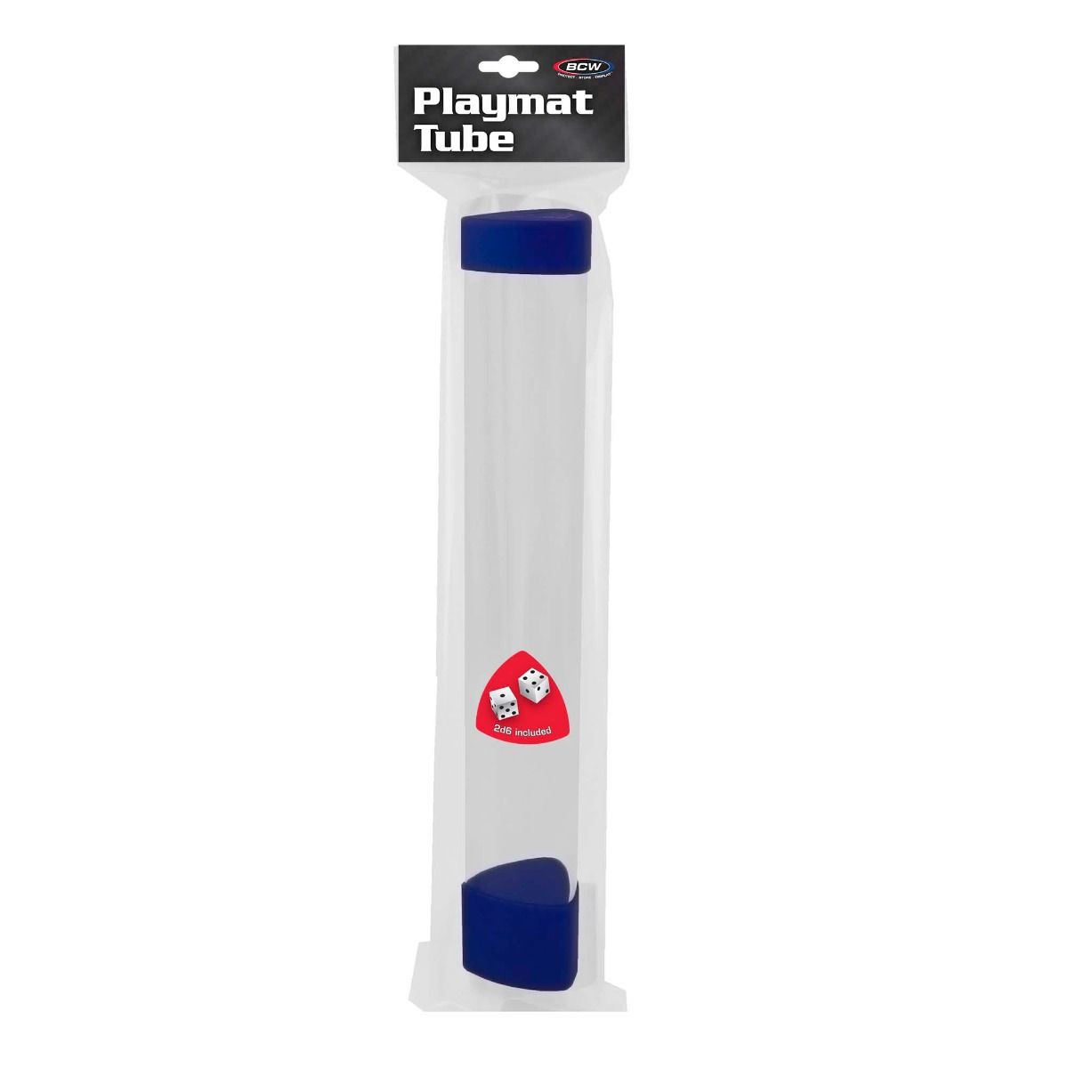 BCW - Playmat Tube with Dice Cap - Blue