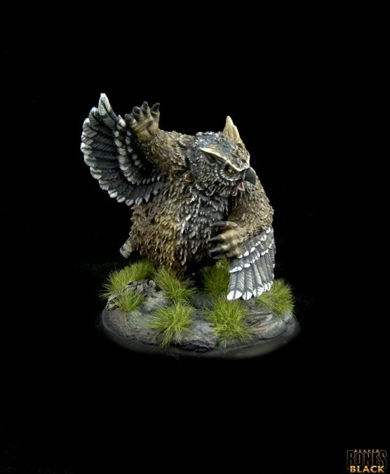 Reaper Miniatures - Bones Black - Owlbear