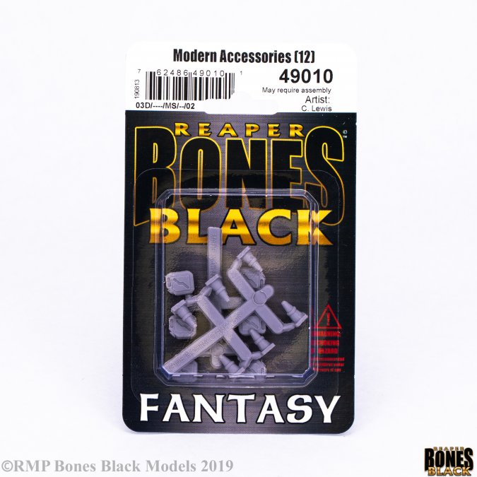Reaper Miniatures - Bones Black - Modern Accessories (Gas Cans & Pylons)
