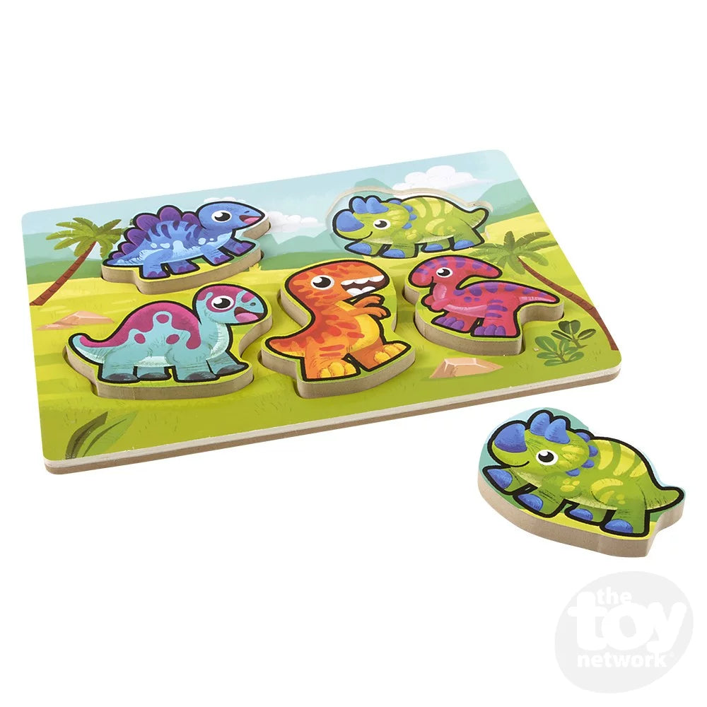 Chunky Dinosaur Puzzle 6pc 11.75" X 10.25"