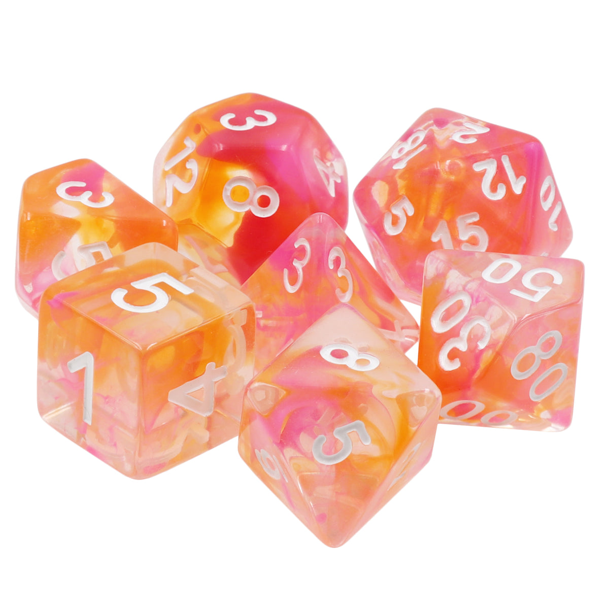 Transparent Blend Dice Set