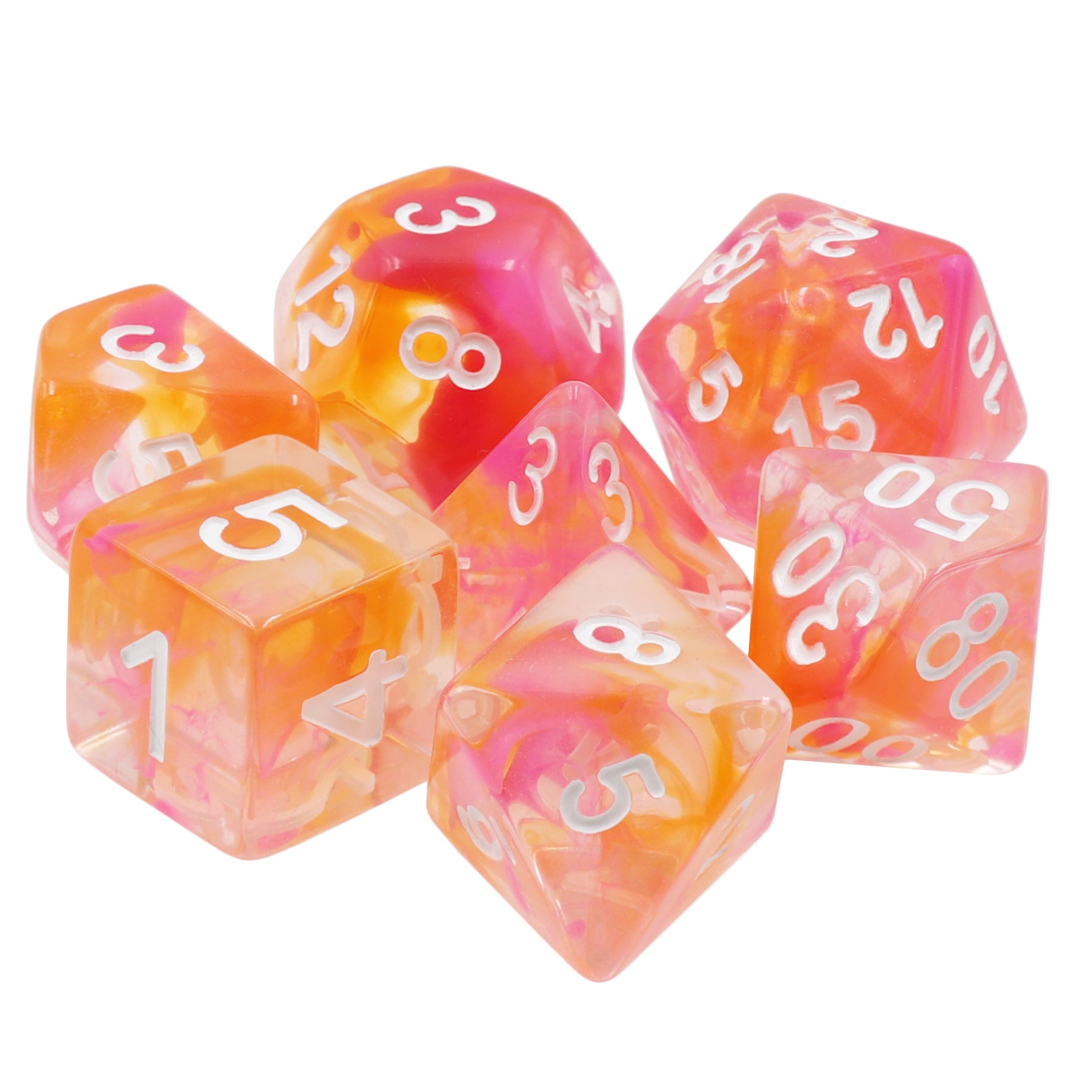 Transparent Blend - 7ct Dice Set