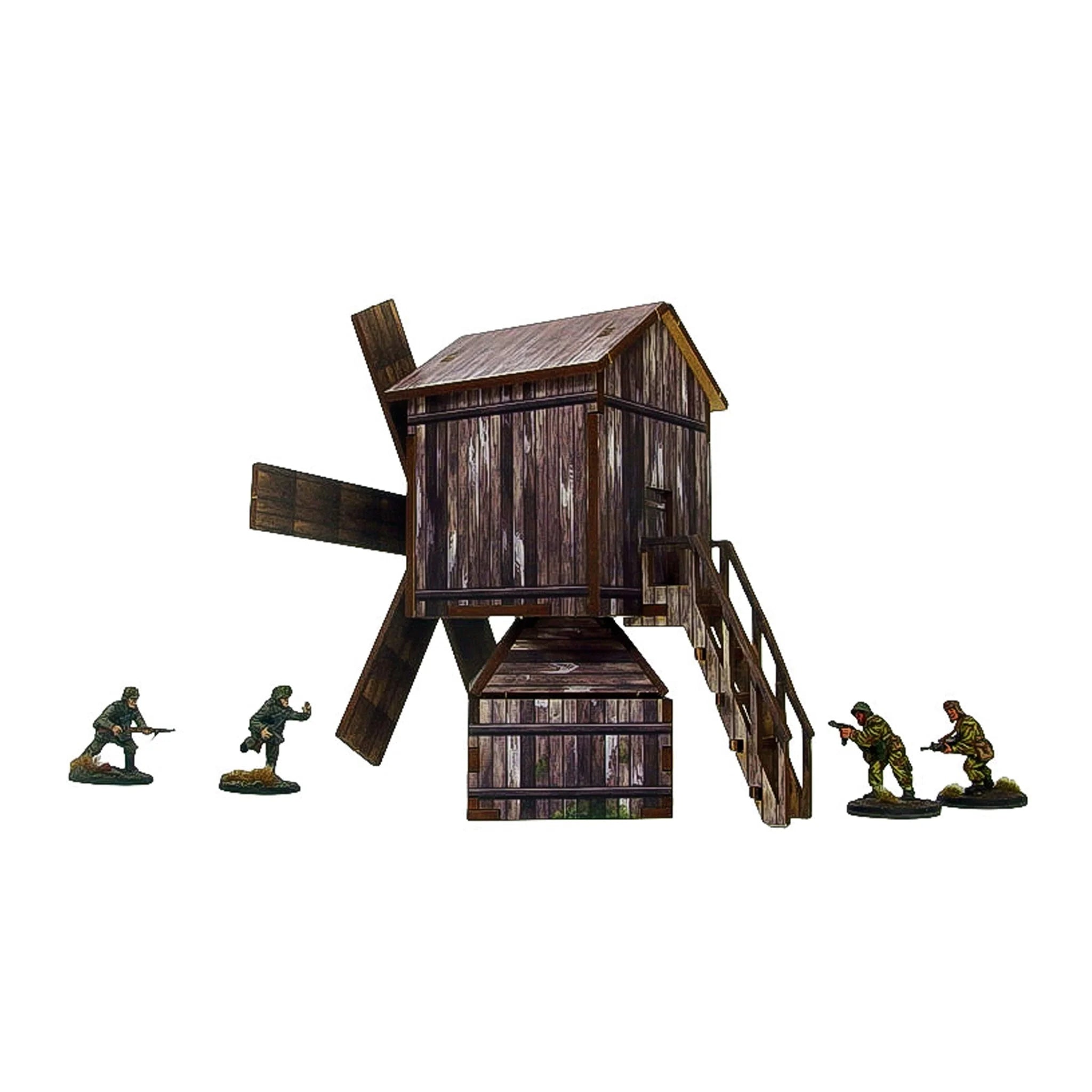 Bolt Action - Pre-Painted WW2 Ostfront Village Windmill