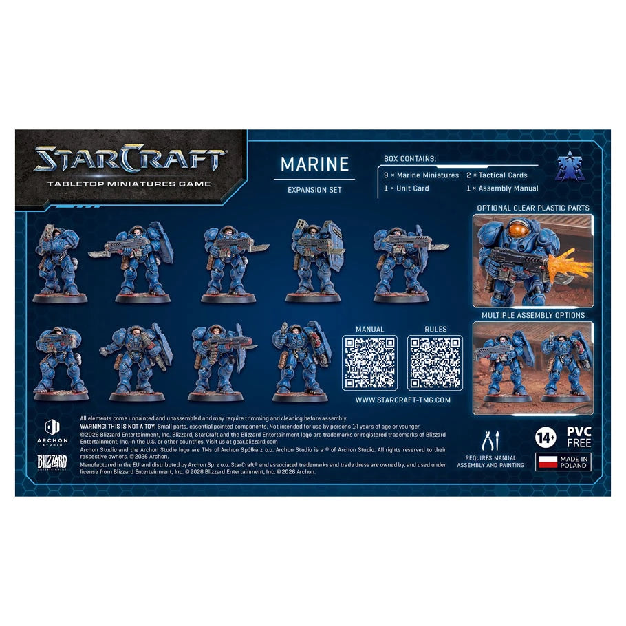 StarCraft Tabletop Miniatures Game - Terran - Marine Expansion Set