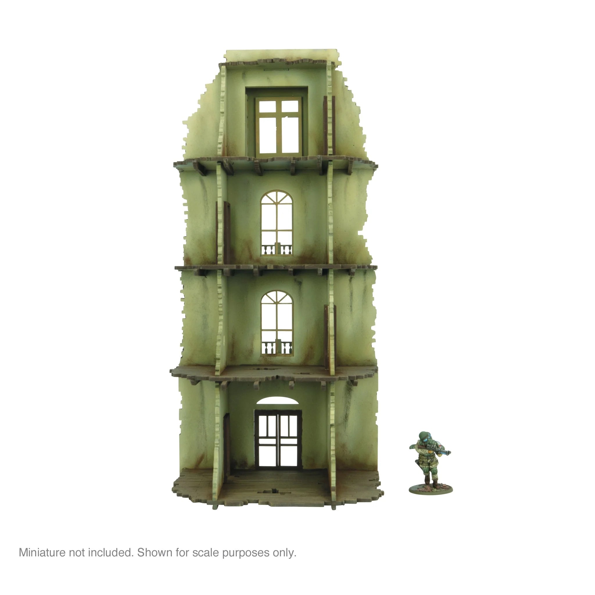 Bolt Action - City in Ruins - 4 Story Building Facade (1)