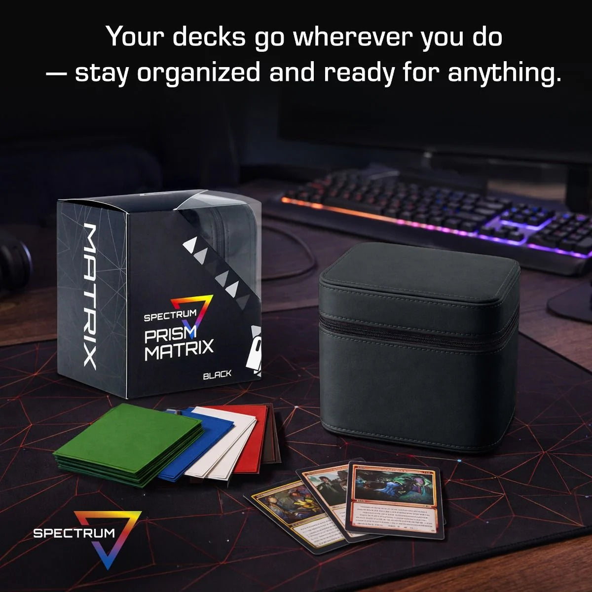 BCW - Prism Deck Case - Matrix - Black