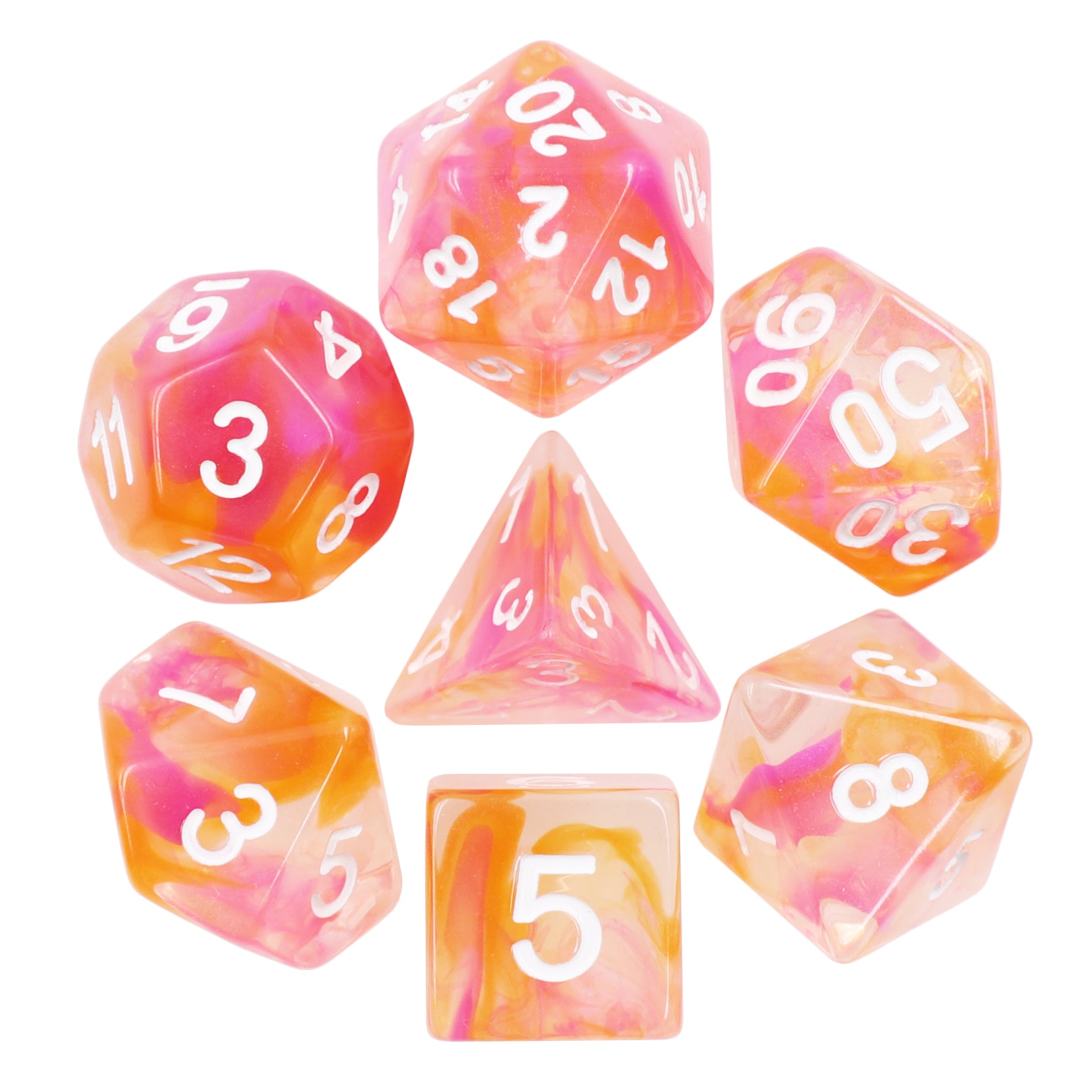 Transparent Blend - 7ct Dice Set