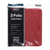 BCW - Z-Folio 9-Pocket LX Album - Toploaders - Red