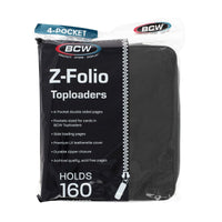 BCW - Z-Folio 4-Pocket LX Album - Toploaders - Black