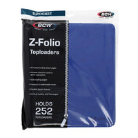 BCW - Z-Folio 9-Pocket LX Album - Toploaders - Blue
