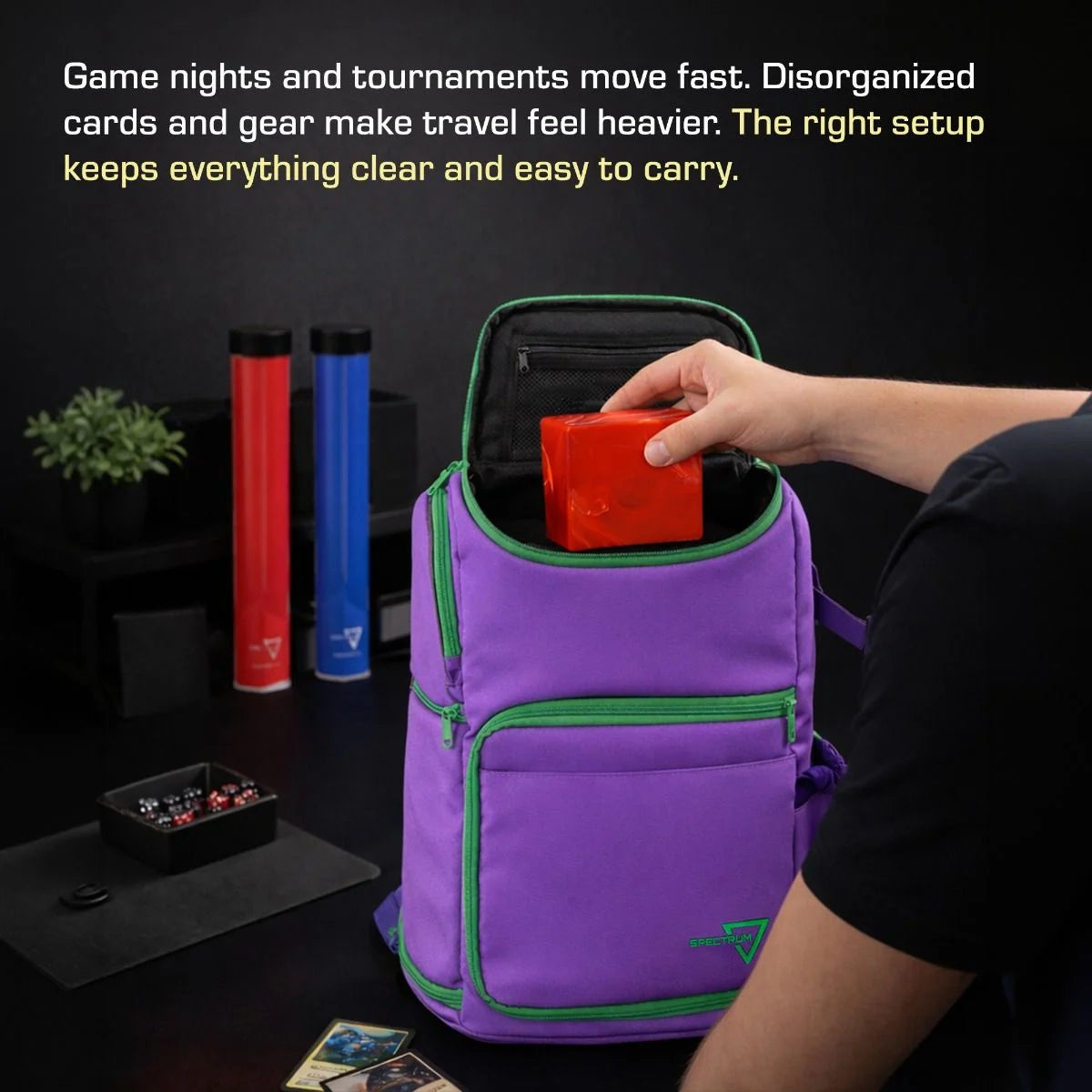 BCW Supplies - TCG Backpack - Gamma Purple