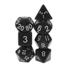 Black Opaque Dice Set