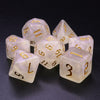 The Chaos - Golden Font - 7ct Dice Set