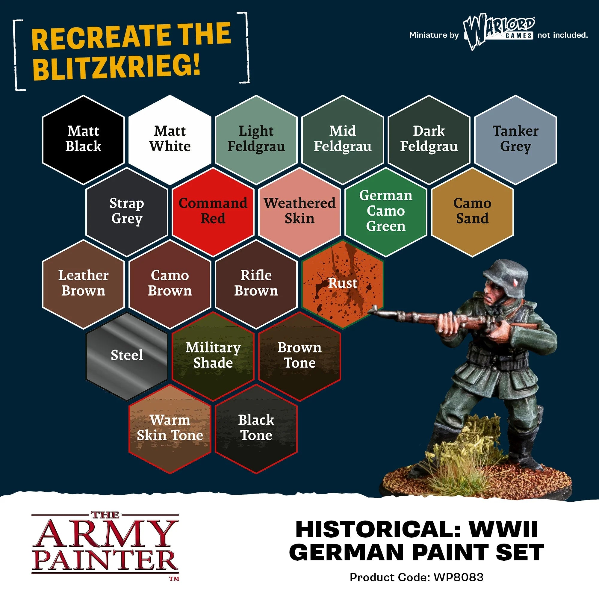 Army Painter - Warpaints Fanatic - World War II German Paint Set