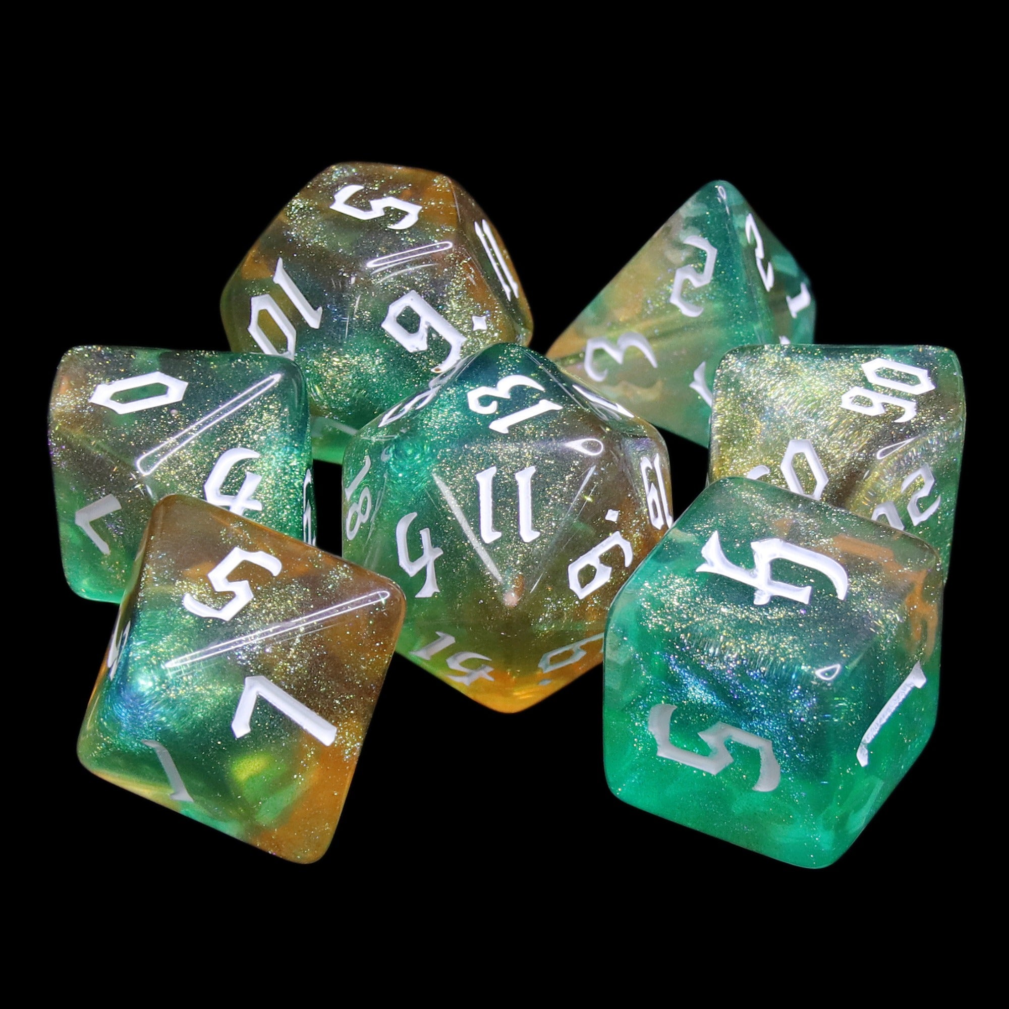 Tranquil World - 7ct Dice Set