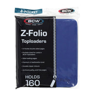 BCW - Z-Folio 4-Pocket LX Album - Toploaders - Blue