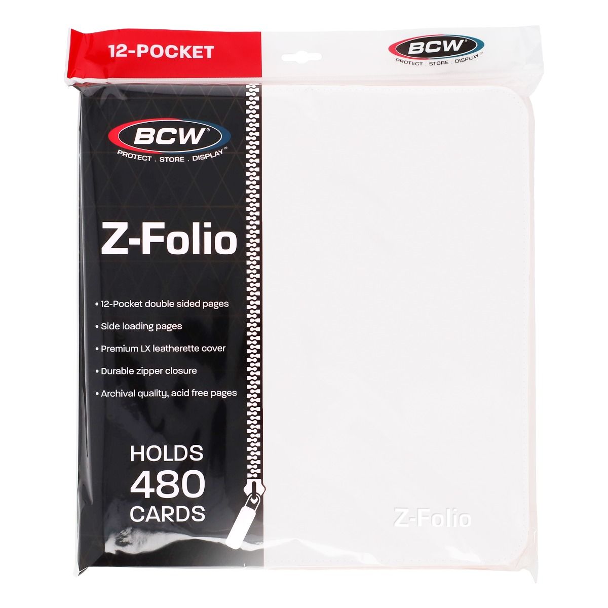 BCW - Z-Folio 12-Pocket LX Album - White