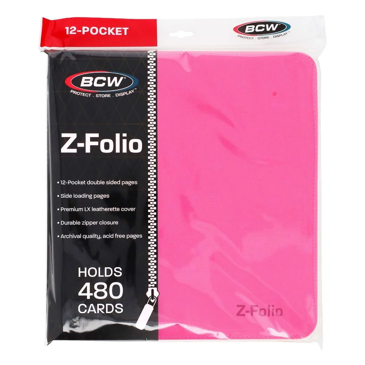 BCW - Z-Folio 12-Pocket Album - Pink